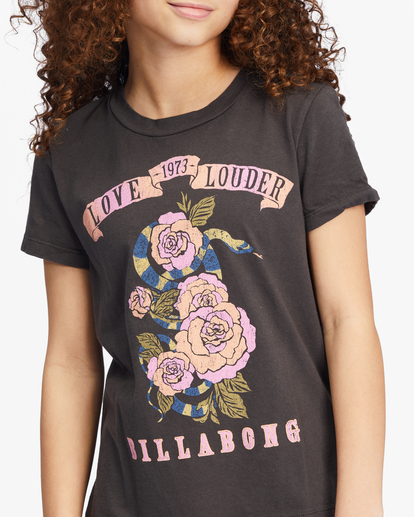 3 Girls' Love Louder Graphic Boyfriend T-Shirt  ABGZT00338 Billabong