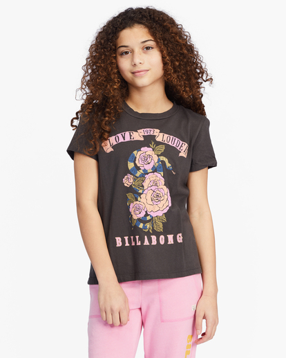 0 Girls' Love Louder Graphic Boyfriend T-Shirt  ABGZT00338 Billabong