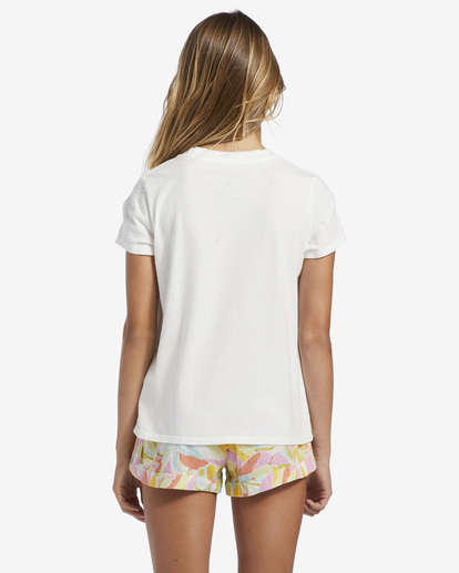 2 Girl's Hello Summer Oversized T-Shirt White ABGZT00375 Billabong