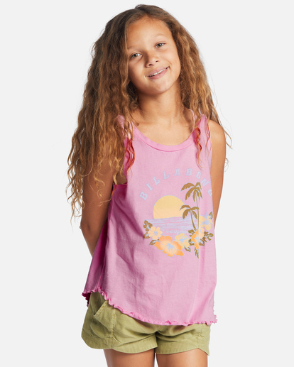 0 Girl's Dawn Patrol Tank Top Pink ABGZT00386 Billabong