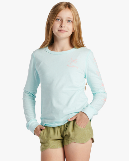 0 Girl's Vacation Time T-Shirt Blue ABGZT00414 Billabong