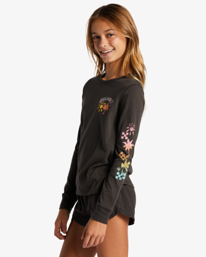 1 Girl's Sun Club T-Shirt Black ABGZT00416 Billabong