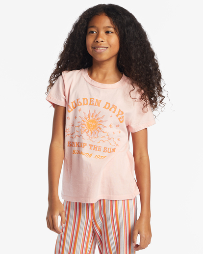 0 Golden Days - T-Shirt for Girls 4-14 Rose ABGZT00435 Billabong