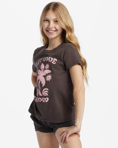 1 Girl's Let Love Grow T-Shirt Black ABGZT00460 Billabong