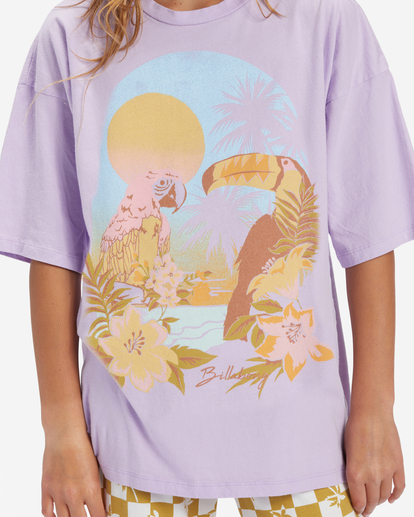 3 Girl's Tropical Daze T-Shirt Purple ABGZT00472 Billabong