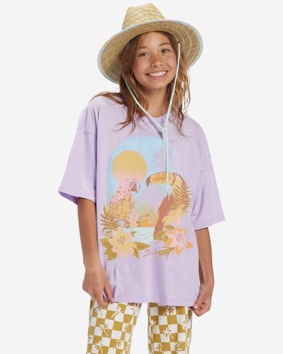 0 Girl's Tropical Daze T-Shirt Purple ABGZT00472 Billabong