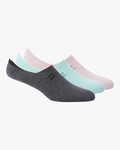 0 3-Pack Core No Show Socks Green ABJAA00149 Billabong