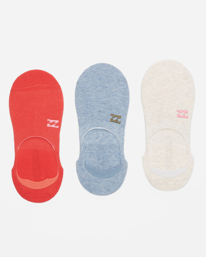 0 3-Pack Core No Show Socks Multicolor ABJAA00149 Billabong