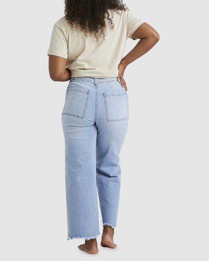 4 Free Fall Indigo Wide-Leg Jeans White ABJDP00113 Billabong