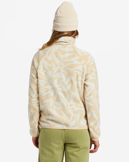 3 Boundary - Fleece mit Stehkragen und Reißverschluss für Frauen Beige ABJFT00255 Billabong