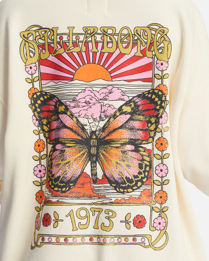2 Ride In Oversized Crewneck Sweatshirt White ABJFT00281 Billabong