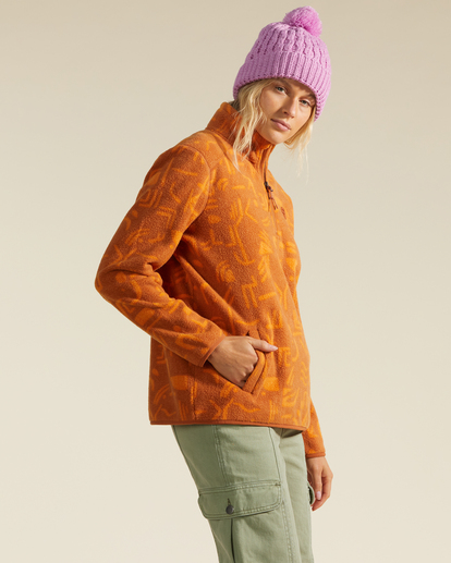 2 A/Div Boundary Mock 3 Half-Zip Pullover Sweatshirt Multicolor ABJFT00287 Billabong