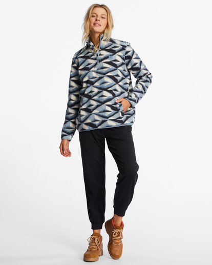 3 A/Div Boundary - Fleece met halve rits voor Dames Blue ABJFT00287 Billabong