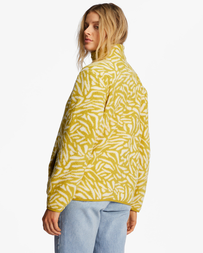 3 A/Div Boundary Mock 3 Half-Zip Pullover Sweatshirt Green ABJFT00287 Billabong