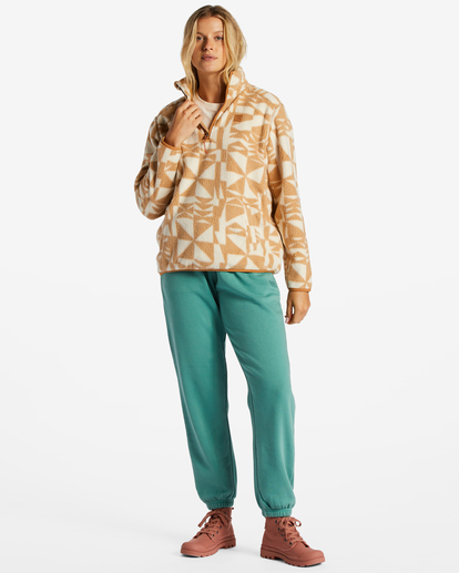 1 A/Div Boundary - Fleece met halve rits voor Dames Beige ABJFT00287 Billabong