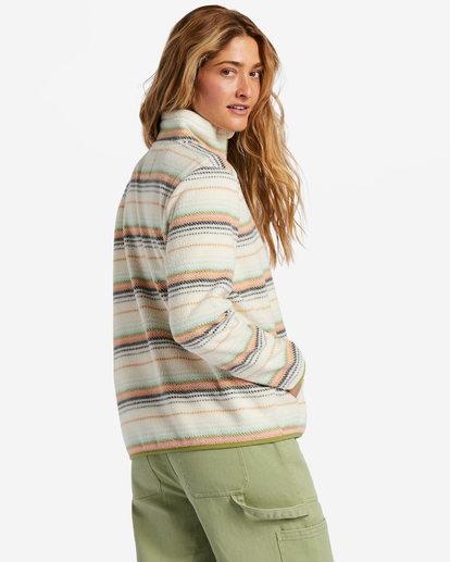 3 A/Div Boundary Mock 3 Half-Zip Pullover Sweatshirt White ABJFT00287 Billabong