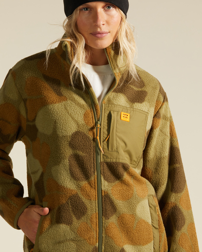 3 A/Div Switchback Full Zip 2 Zip-Up Jacket Green ABJFT00290 Billabong