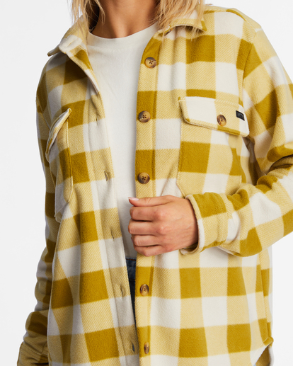 3 A/Div Forge Fleece Flannel Shacket Green ABJFT00300 Billabong