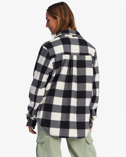 2 A/Div Forge Fleece Flannel Shacket White ABJFT00300 Billabong