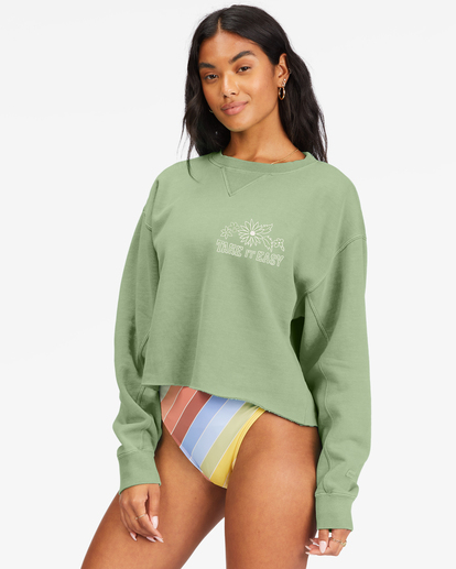 1 Take It Easy Crewneck Sweatshirt Blue ABJFT00352 Billabong