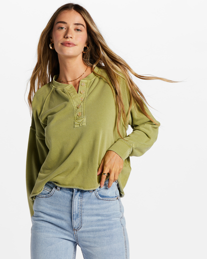 0 Keep Talking Sweatshirt Green ABJFT00353 Billabong