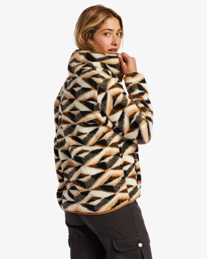 3 Switchback - Fleecejacke mit Stehkragen für Frauen Beige ABJFT00410 Billabong