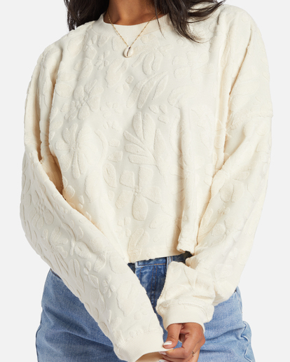 3 Loosen Up Crew Neck Sweatshirt White ABJFT00412 Billabong