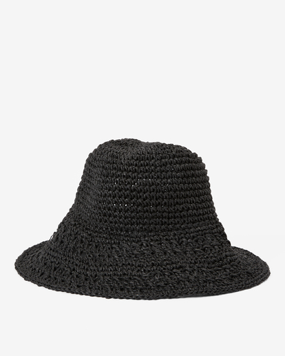 black straw sun hat