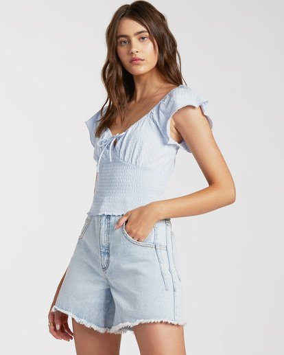 3 Secret Spot Knit Top White ABJKT00196 Billabong