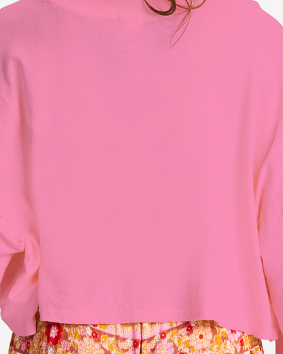 5 Beach Boyfriend Long Sleeve Crop Top Pink ABJKT00282 Billabong