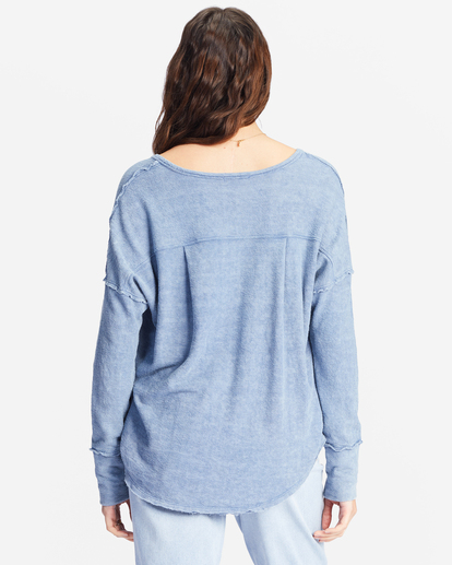 2 New Anyday Henley Top Blue ABJKT00307 Billabong