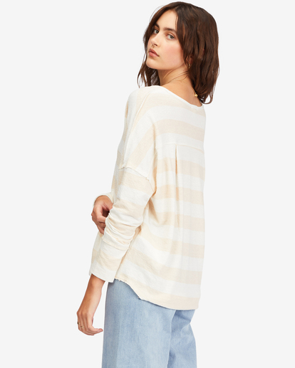 2 New Anyday Henley Top Beige ABJKT00307 Billabong