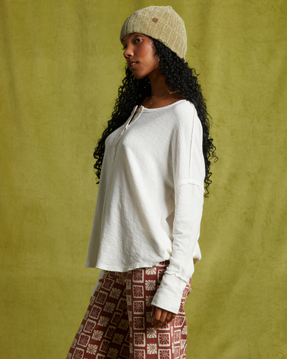 1 New Anyday Henley Top White ABJKT00307 Billabong