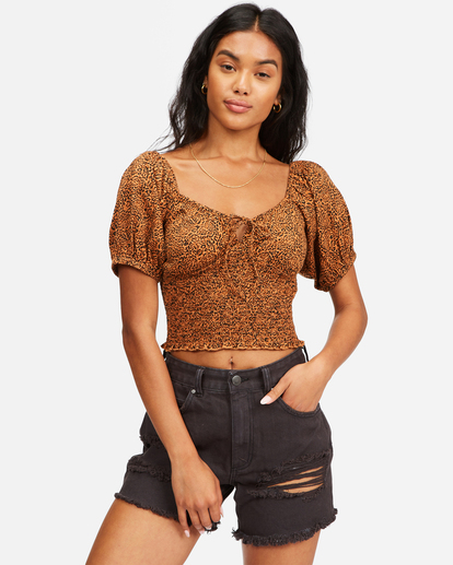 0 Sweet Sunset Printed Knit Top Multicolor ABJKT00309 Billabong
