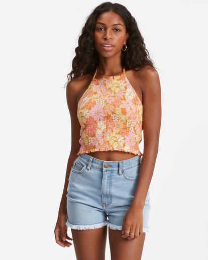 1 Feels Like Summer Tank Top Green ABJKT00374 Billabong