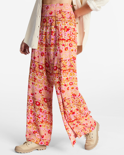 6 Split Spirit Floral Pants Pink ABJNP00118 Billabong