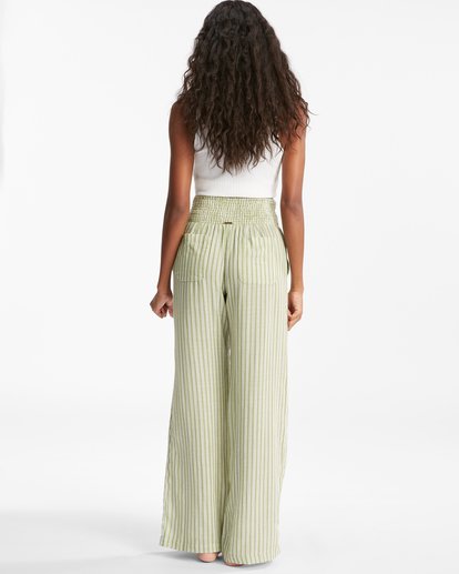 2 New Waves 2 Elastic Waist Pants Green ABJNP00127 Billabong