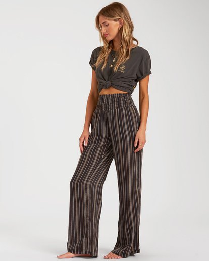 2 New Waves 2 Elastic Waist Pants Black ABJNP00127 Billabong