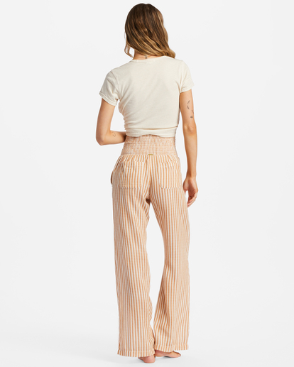 2 New Waves 2 Elastic Waist Pants Beige ABJNP00127 Billabong