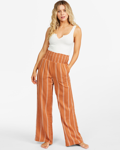 0 New Waves 2 Elastic Waist Pants Multicolor ABJNP00127 Billabong
