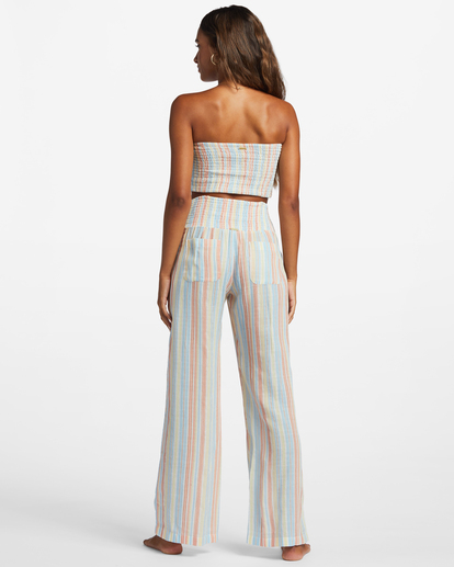 2 New Waves 2 Elastic Waist Pants White ABJNP00127 Billabong