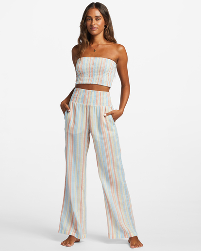 0 New Waves 2 Elastic Waist Pants White ABJNP00127 Billabong
