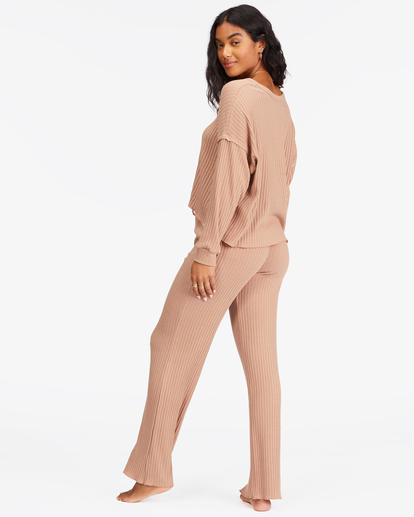 2 So Easy Elastic-Waist Knit Pants Brown ABJNP00299 Billabong