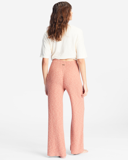 3 So Easy Elastic-Waist Knit Pants Brown ABJNP00299 Billabong