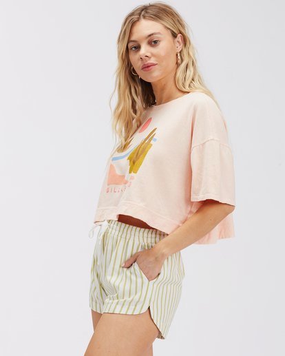 1 Road Trippin Elastic Waist Shorts White ABJNS00100 Billabong
