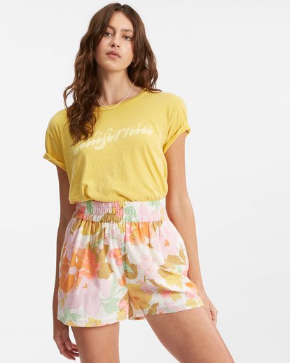 1 Love To Lounge Elastic Waist Shorts Multicolor ABJNS00134 Billabong