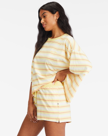 1 Feeling Free High-Waisted Knit Shorts Yellow ABJNS00218 Billabong