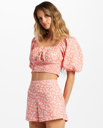 1 Only You Elastic Waist Shorts Pink ABJNS00262 Billabong
