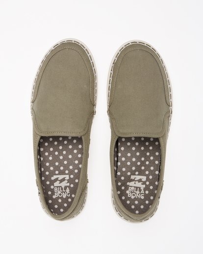 1 Del Sol Slip-On Shoes Green ABJS300015 Billabong