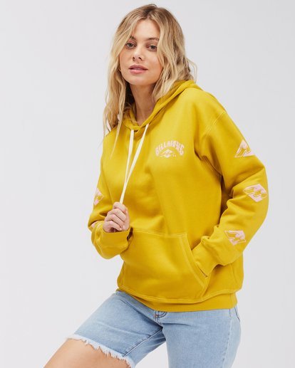 Yellow sale billabong hoodie